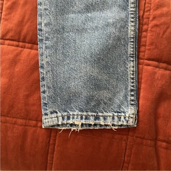 ZARA High Waist 90s Vintage Jeans Mom Fit Jean Classic Blue Denim Women's Jeans - Picture 11 of 12